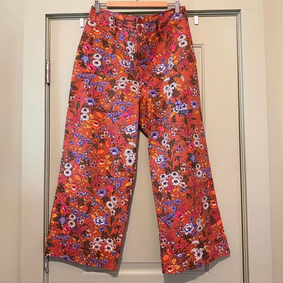 Anthropologie Pants - Anthropologie Maeve Floral Wide-Leg Pants
